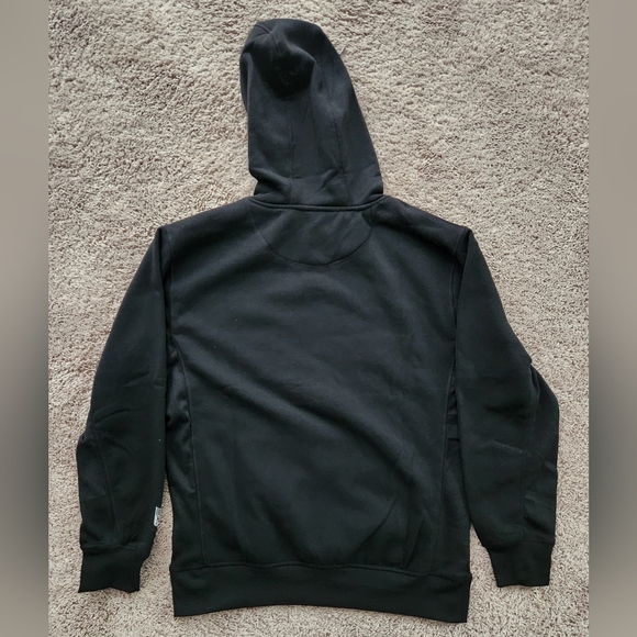 Official NFL Silver LOGO Shield Black Fleece Hoodie Men's NEW (Retail $85) - Picture 2 of 2